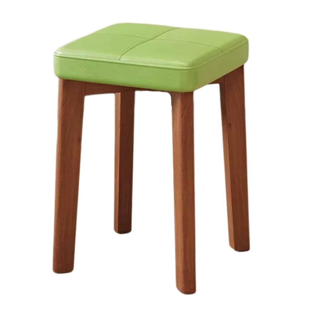 Sgabelli da pranzo in legno senza schienale, impilabili, design portatile, per uso domestico e scolastico