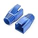 Cat6 Cat6A Cat7 RJ45 Plug Connector Cover Modular Network Plug Connector Cap Cable Connector Boots 50pcs/Pack (Blue)