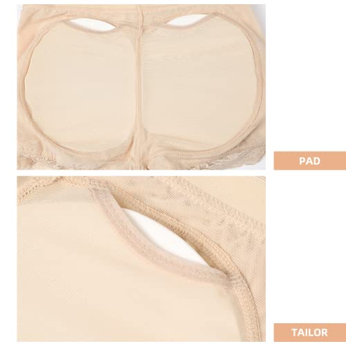 Weichens Womens Fake Buttock Briefs Butt Lifter Padded Control Panties Hip Enhancer Underwear Shapewear Boyshort Black #TOP4