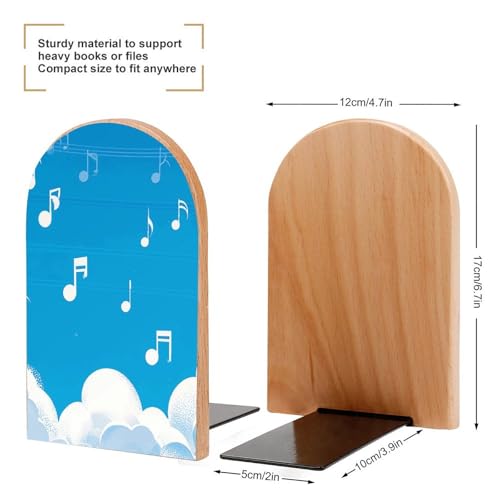 Serre-livres note de musique pour ranger les albums de la bibliothèque familiale - 3