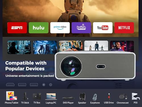 Image of TOPTRO Legend Mini Pro Projector 4K Ultra HD, 26000 Lumens (Q10 Max)