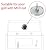 GasSaf 3" BBQ Temperature Gauge Thermometer Replacement for Master Forge, Cuisinart, Backyard, Uniflame and Other Gas Grill, Stainless Steel High Temperature Heat Indicator -100F to 1000F