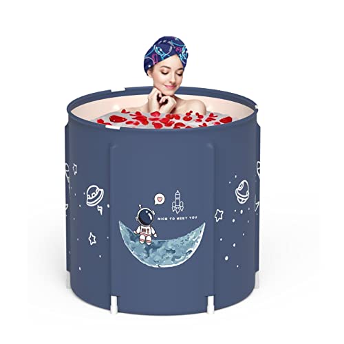 Genrenyen Portable Bathtub For Adults Foldable Pvc Spa Soaking Standing Bath Tub For Shower Stall, Freestanding Non-Inflatable Hot Ice Bath Tub With Thickened Thermal Foam To Keep Temperature #TOP21