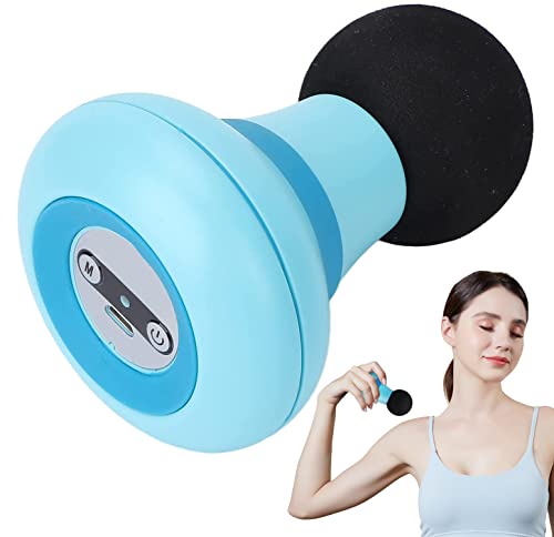 Mini pistola de masaje, mini masajeador portátil de carga USB, masajeador personal eléctrico de mano con vibración de 6 velocidades, masajeador muscular de tejido profundo, pistola de fascia, para