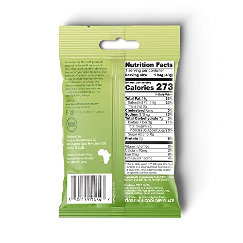 House Of Macadamias Seasoned Nuts 12Pack, Onion Flavor, Vegan And Natural, No Palm Oil #TOP1