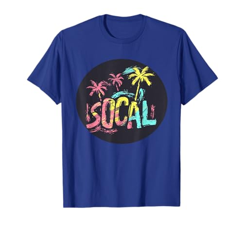Cool Multicolor SoCal Southern California Costume T-Shirt