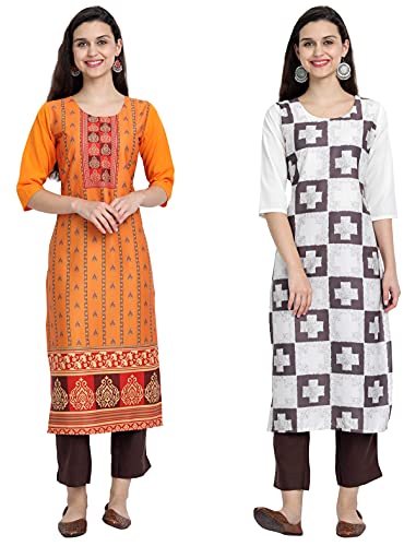 Image of Women's Crepe Regular Kurta