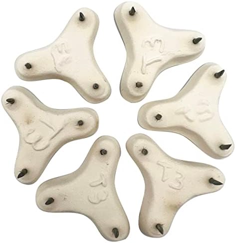 Ceramic Tripod 3-Point Kiln Stilt with Points 1-1/8" Apart for Kiln Firing of Ceramic and Pottery Pieces - CONE 03