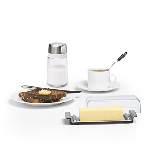 OXO Good Grips Butter Dish, Stainless Steel/Clear Home Garden Kitchen