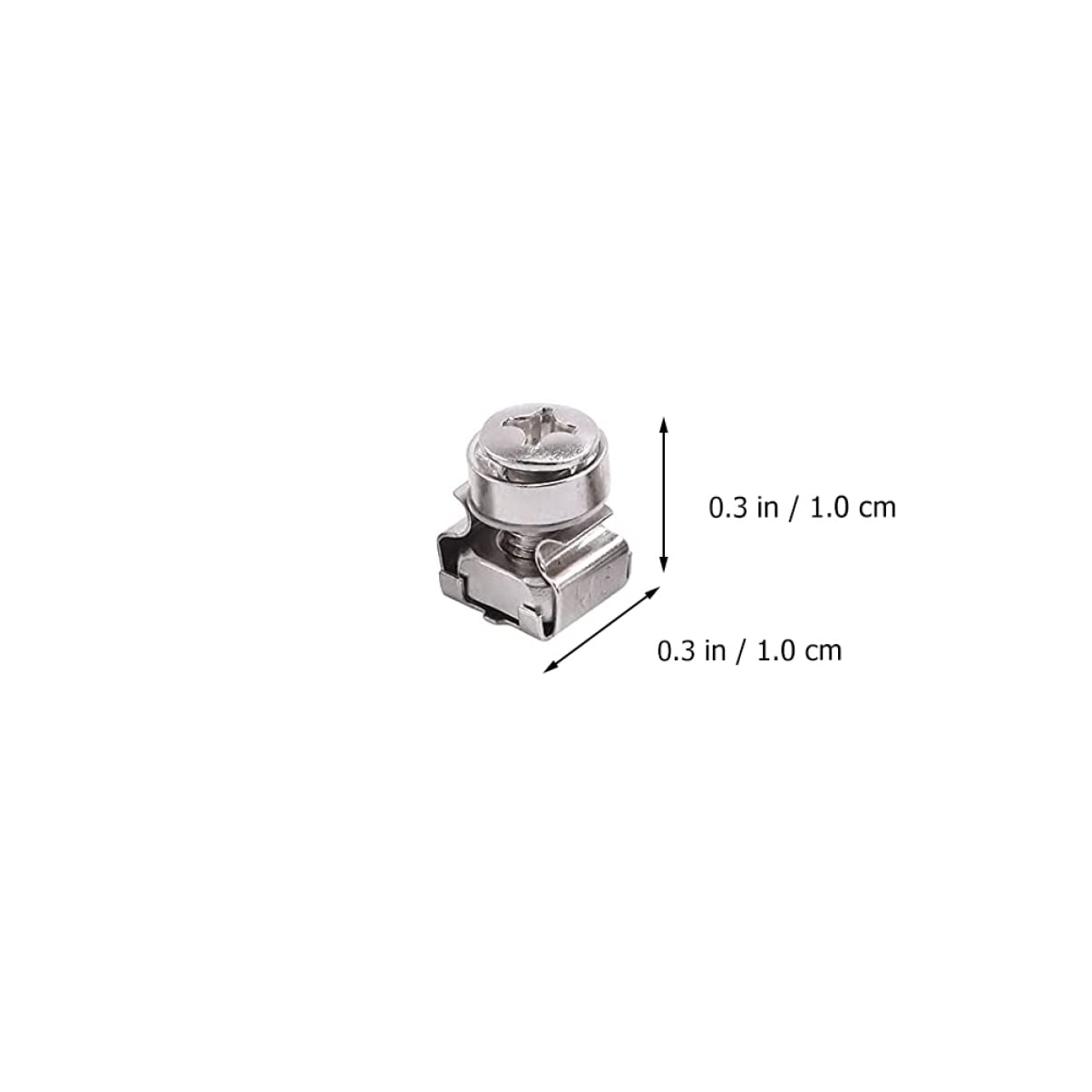 1 Set Di Viti Di Montaggio Per Rack Per Computer Dadi M5/rack Vestibilità Universale Struttura in Acciaio Carbonio Di Alta Qualità