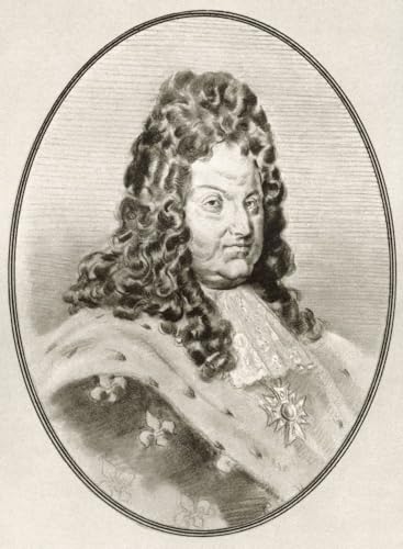 Luigi XIV 1638-1715, conosciuto anche come Luigi il Grande o il Re del Sole, Re di Francia, illustrazione di Gordon Ross artista e illustratore americano (1873-1946) di Living Biographies of Famous