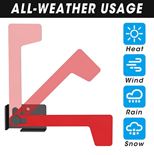 Mailbox Flag Professional Mailbox Flag Galvanized Steel Universal Outgoing Mailbox Replacement Flag Kit Upgraded Sinking-Fixed Design for Metal Brick Stone Wood All Other Surface Rust Resistant