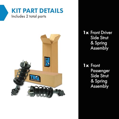 Image of TRQ Front Strut & Spring Assembly Set | For 11-17 Honda Odyssey Driver & Passenger Side Pair