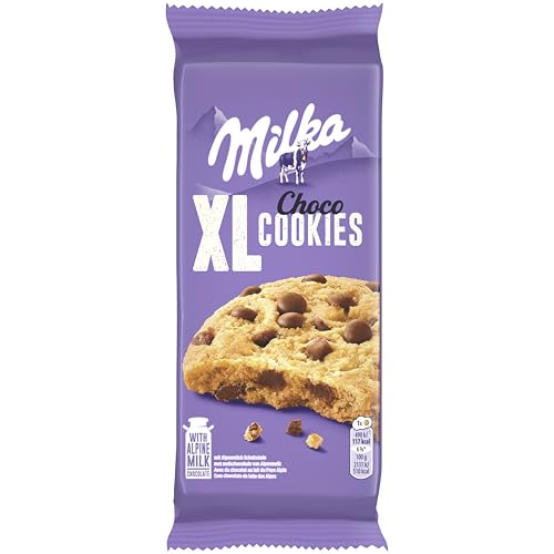 Milka XL Cookies Choco, galletas de chocolate, 184 g