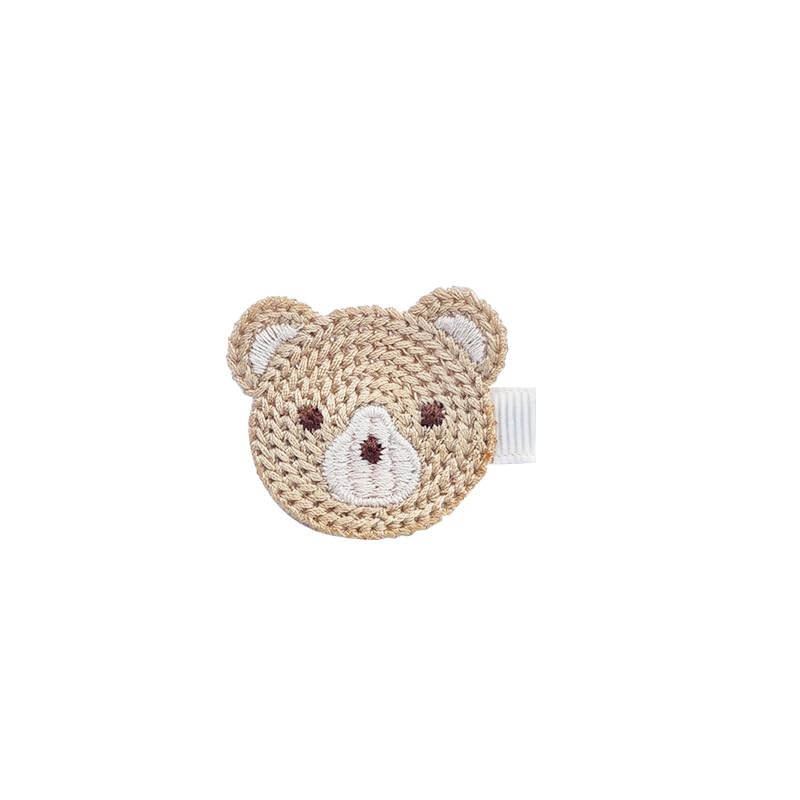 Pinza para cabello con orejas de oso negra miniatura 3