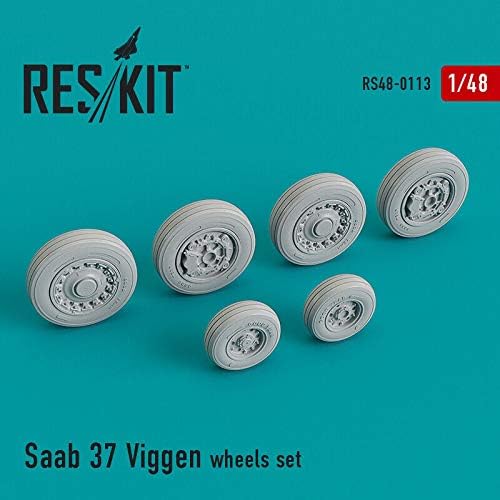Reskit RS48-0113 - 1/48 – Wheels Set for Saab 37 Viggen Resin Detail