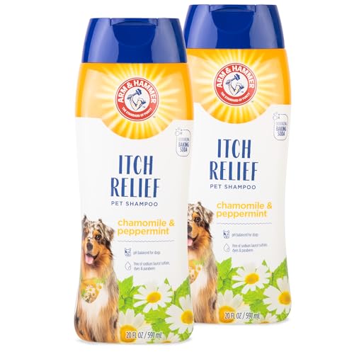 Arm & Hammer Itch Relief Dog Shampoo, Chamomile & Peppermint, 20 Oz, 2-Pk
