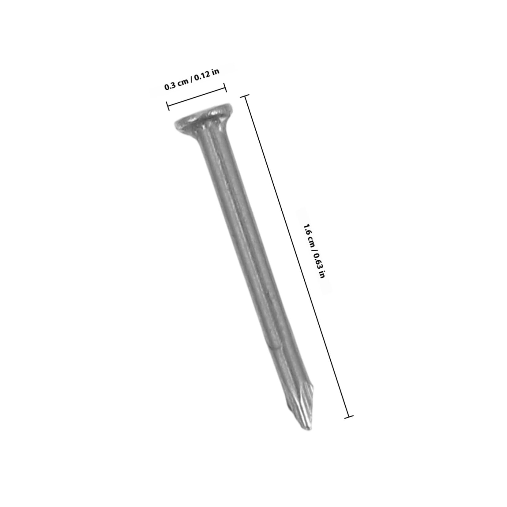 Alipis Kit Chiodi in Inossidabile Punta Perno per e Calcestruzzo Chiodi Resistenti e Leggeri per Lavori Finitura Confezione da Uso Professionale