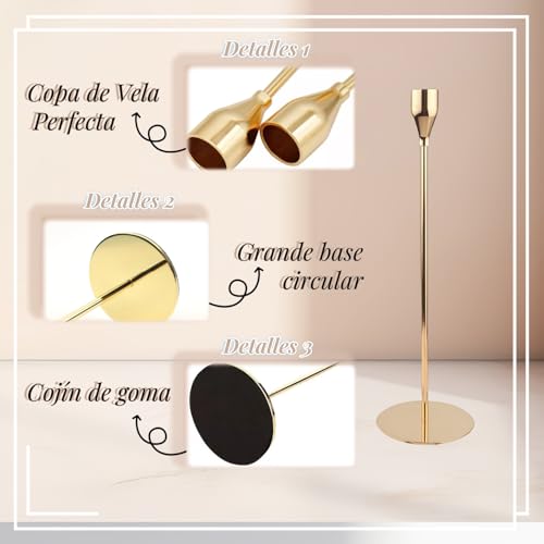 Recopilación de Candelabros de mesa , tabla con los diez mejores. 9 Candelabros de mesa marca T-FOUR (3)