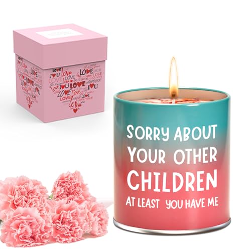 Mothers Day Gifts from Daughter Son Jar Scented Candle 9OZ Funny Mom Birthday Gifts for Mom Aromatherapy Candle Gift for Stress Relief, Yoga, Relaxing SPA by DONSEJOY - Used condition - CA$12.57