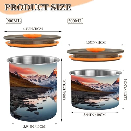 Envase Hermético de Acero Inoxidable para Café 500 ml miniatura 2