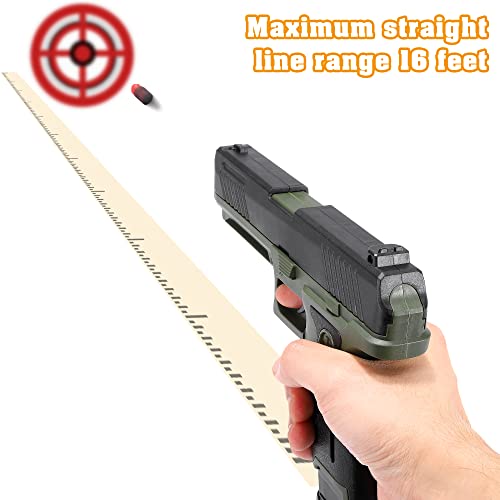 Hitsong Toy Gun, Soft Bullet Toy Pistol, Empty Shell Ejecting, Nylon, Education Toy Mode For Boys And Girls Age 8+, Gift For Birthdays Holidays Christmas (Green) #TOP4