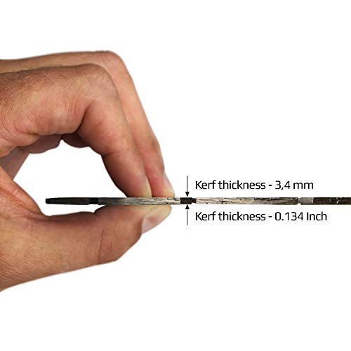 Graff Diamond Blade For Angle Grinder - Diamond Cutting Wheel For Cutting Stone, Marble, Granite, Brick, Masonry, Paving Flag, Concrete - Diamond Saw Blades Segment Height 0.394” (10 Mm) - 12 Inches #TOP2