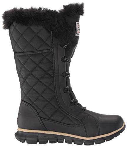 Skechers Women's Synergy-Real Estate Snow Boot, Black, 8 M Us #TOP5