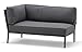 Produktbild Cane-line® Conic 2-Sitzer Modulsofa rechts grau