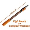 1.5-3 ft Long Paint Roller Extension Pole // Multi-Purpose Telescopic Extension Pole with Universal Twist-on Metal Tip // Lightweight & Sturdy Extendable Pole for Painting Dusting and Window Cleaning