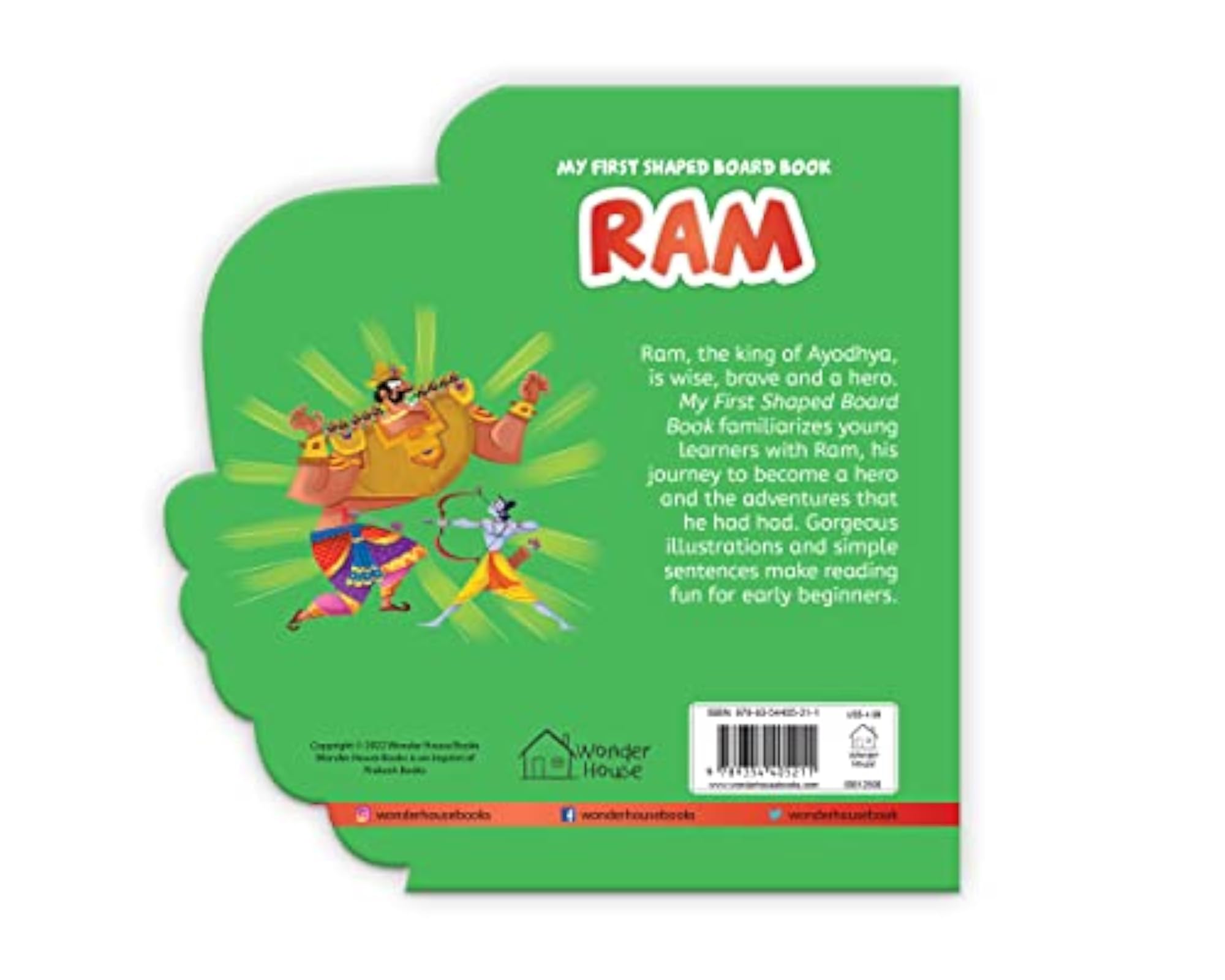 My First Illustrated Ram Hindu Mythology Board Book for Age 2+