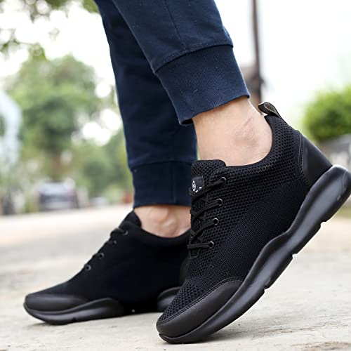 Image of Mens Global Rich's Men's 3 Inch Hidden Height Increasing Black,Blue,Brown,Grey Casual Sports Laceup Shoes with Eva Sole Casual Shoes