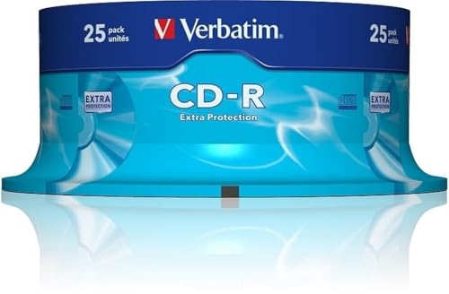 Verbatim 43432 CD-R Discs, 25 Pack