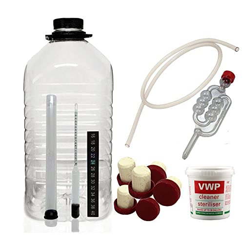 Wine Making Starter Kit (for 6 Bottle Kits) with PET Demijohn