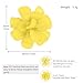 LAXPICOL Fashion Flower Earrings For Women 925 Sterling Silver Ear Posts Cute Lovely Acrylic Yellow Flower Stud Earrings For Women Yellow Earrings