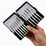 Set of 11 Small Precision Screwdrivers, Including a Tiny Screwdriver Kit with Slotted And Phillips Heads, Perfect for Repairing Watches, Eyeglasses, Toys, Electronics, And Computers