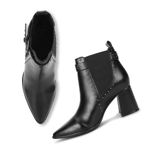 Image of YOHO Women Comfortable Boots Collection | Extra Cushioned Foot Bed And Skin Friendly Ankle Boot With Heels | Trendy, Stylish, Casual Boots | Winter, Snow And Holiday Outings