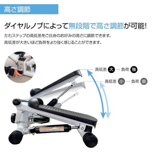TIGORA(ティゴラ) ステッパー ツイスト機能 静音 省スペース お手軽モデル の商品画像 3