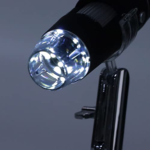 Image of Handheld Digital Microscope, 50X to 1000X USB HD Inspection Camera with OTG Function, 8 Adjustable Lights, Simple , for Facial Skin Scalp