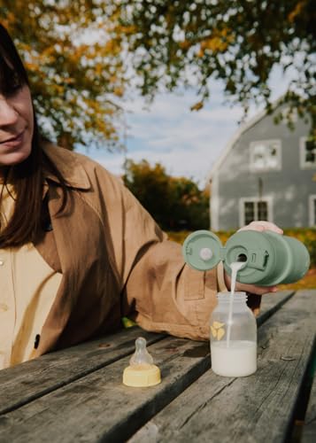 CREATE/BABY PORTABLE MILK WARMER/Termo calentador de leche y agua para biberones verde sage/Selector de temperatura, para leche materna y de fórmula, capacidad de 310 ml, libre BPA/PFOA, 35W - imagen 3