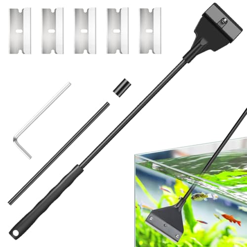 53cm Aquarium Algae Scraper, Glass Tank Cleaner with 5 Replaceabl...