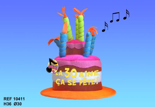 30 cappello di compleanno musicale