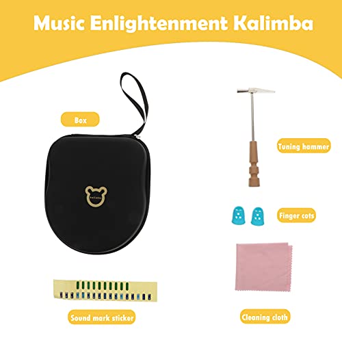 Healifty 1 Set Transparante Duimpiano Kristallen Voor Kinderen Piano Voor Kinderen Marimba-instrument Kinderpiano Draagbare Piano Elektronica Kit Draagbaar Klein Instrument - Image 7