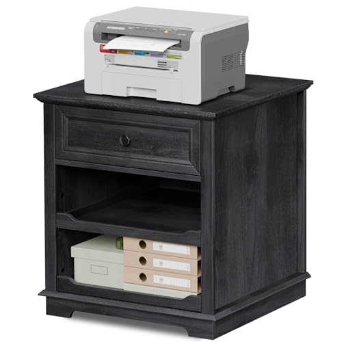 3-Drawer Lateral File Cabinet with Charging Station