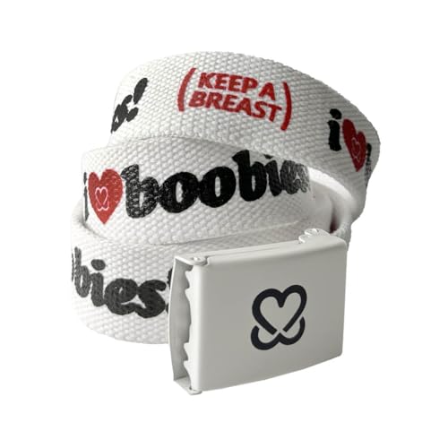Keep A Breast I Love Boobies! Web Belt