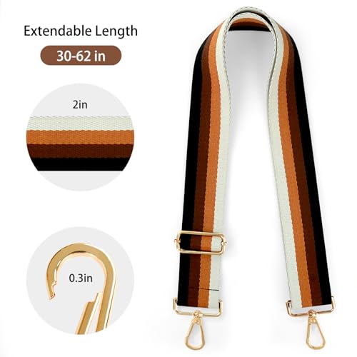 Image of Purse Straps Replacement Crossbody Straps for Purses,Wide Shoulder Strap for Bags Extender Guitar Straps for Handbags
