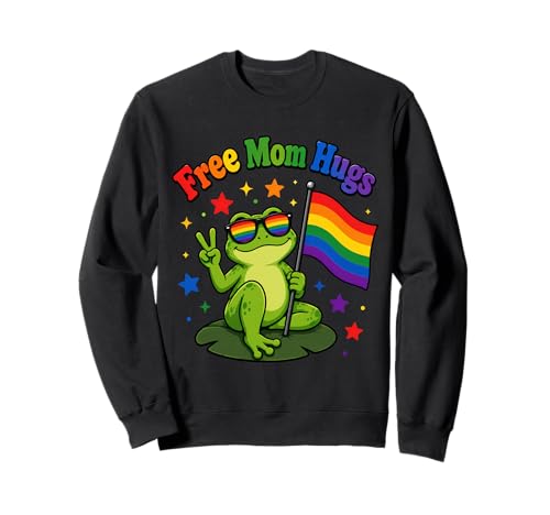 Free Mom Hugs LGBTQIA+ Ally Frog Pride Month�B �g���[�i�[