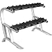 GORILLA SPORTS® Kurzhantelablage - 121 x 65 x 100 cm, mit 2 Ebenen, für Kurzhanteln, bis 250 kg Belastbar, aus Stahl - Hantelablage, Hantelständer, Kurzhantelständer, Gewichteständer, Dumbbell Rack
