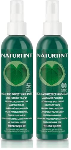 Naturtint Laca Eco Fijación y Volumen, Fija y Aporta Volumen, Efecto Antiencrespamiento, Regenera la Fibra Capilar, Sella las Puntas Abiertas, 99,6% Ingredientes Naturales, ECOCERT, 175ml