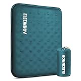 Inflatable Seat Cushion, Self Inflating Memory Foam Stadium Seat Cushion Lightweight Camping Chair Pad Airplane Cushion for Long Flights Outdoor Travel Bleacher Office Car Backpacking (Blue)